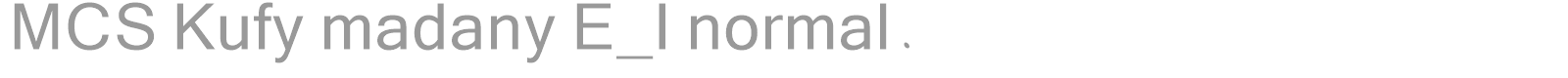 MCS Kufy madany E_I normal. font preview
